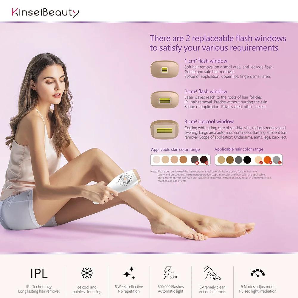 Melsya Laser Hair Removal T4 Home Depilador Machine Painless Laser Electric Ipl Pubic Facial Hair Removal Malay Epilator