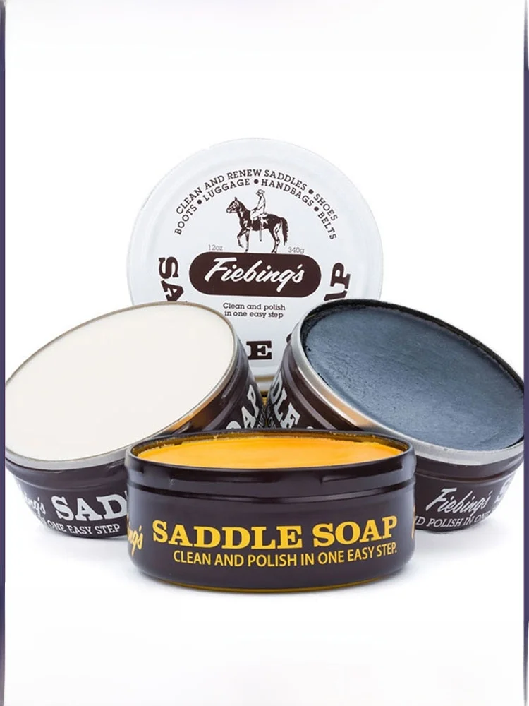 

Fiebings Saddle Soap Leather Cleaning Care Genuine Leather Deep Cleaning man Care Products Form Imported Item