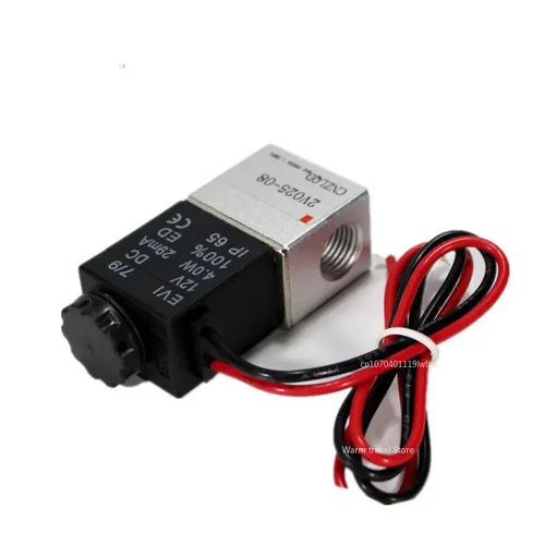 Válvula Solenoide normalmente abierta 1/8 ""DC 12V 24V AC110V 220V 380V válvula solenoide de compresor de aire de 2 vías válvulas neumáticas