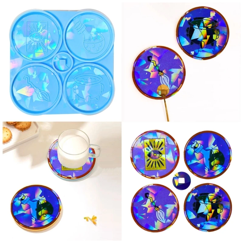 Resin Mould Table Cup Pad Placemat Potion Slicone Mold