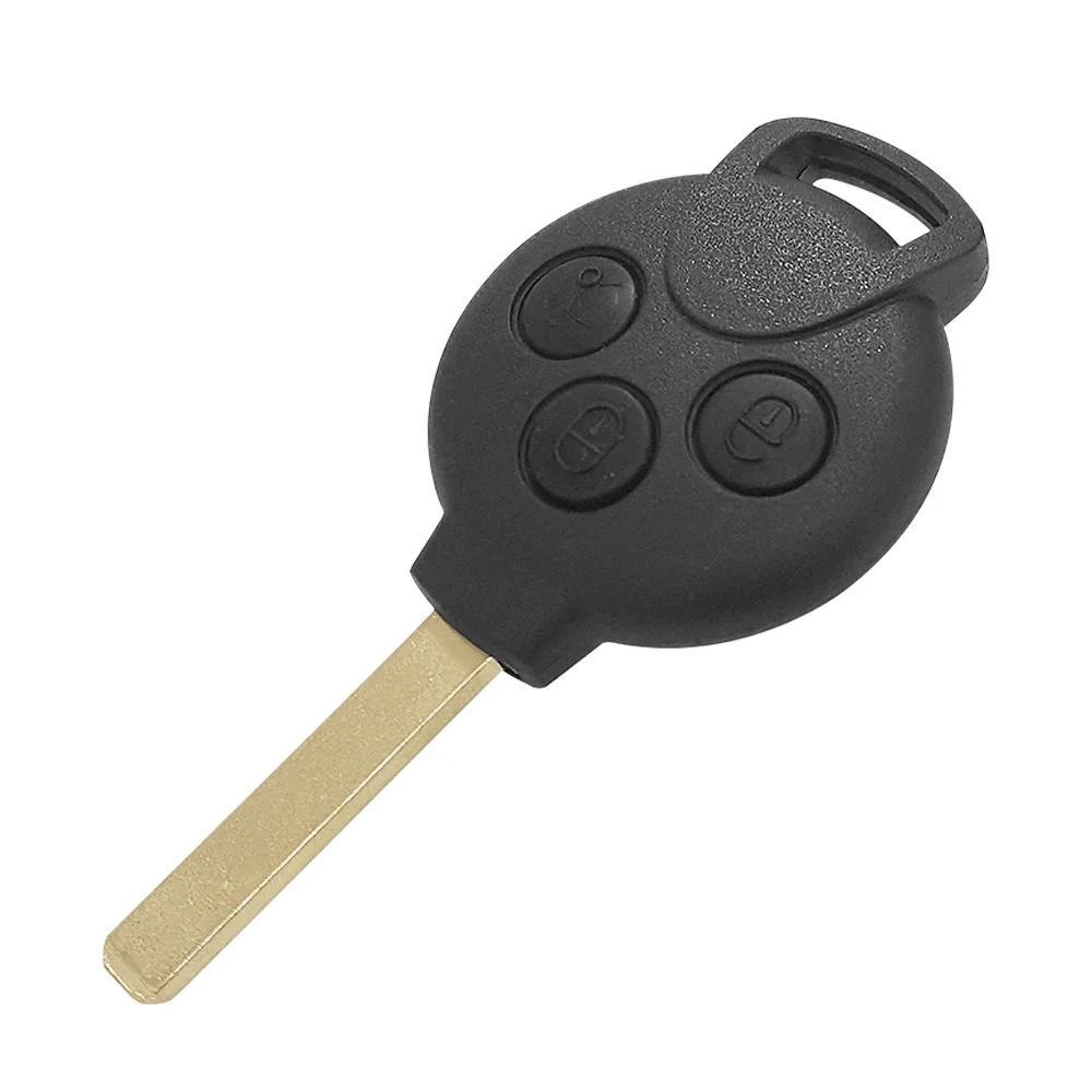 XNRKEY-funda para llave de coche, carcasa para mando a distancia inteligente de 3/4 botones, para Mercedes Benz Smart Fortwo 451, 2007-2013