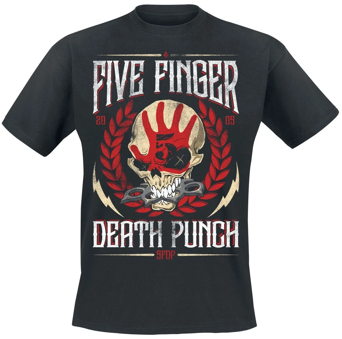 Five Finger Death Punch Lift Me Up Skull Print T-Shirt Unisex Metal Fans Tee