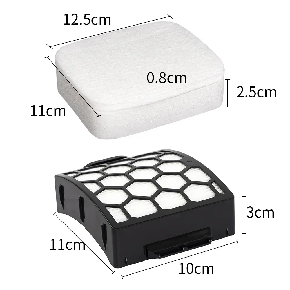 HEPAフィルター1枚 + フォームフィルター2枚 Shark NV602 NV255 NV150 NV251 ZU62 ZU60掃除機対応、交換用フィルター