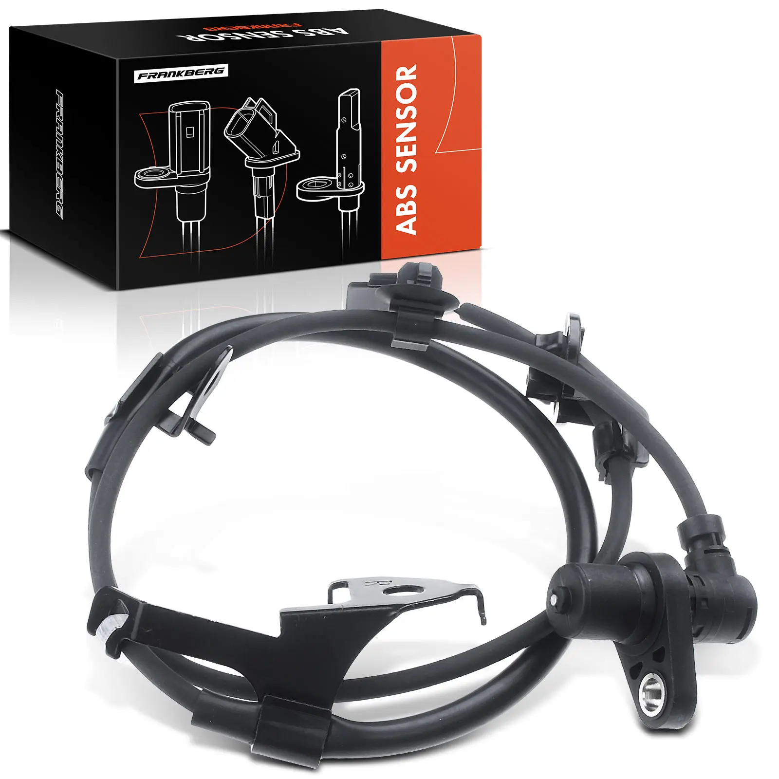 Frankberg 1x ABS Sensor Vooras Rechts voor Toyota Yaris P1 P13 P9 Yaris Verso P2 1.0L 1.3L 1.4L 1.5L 2000-2020 0489552010