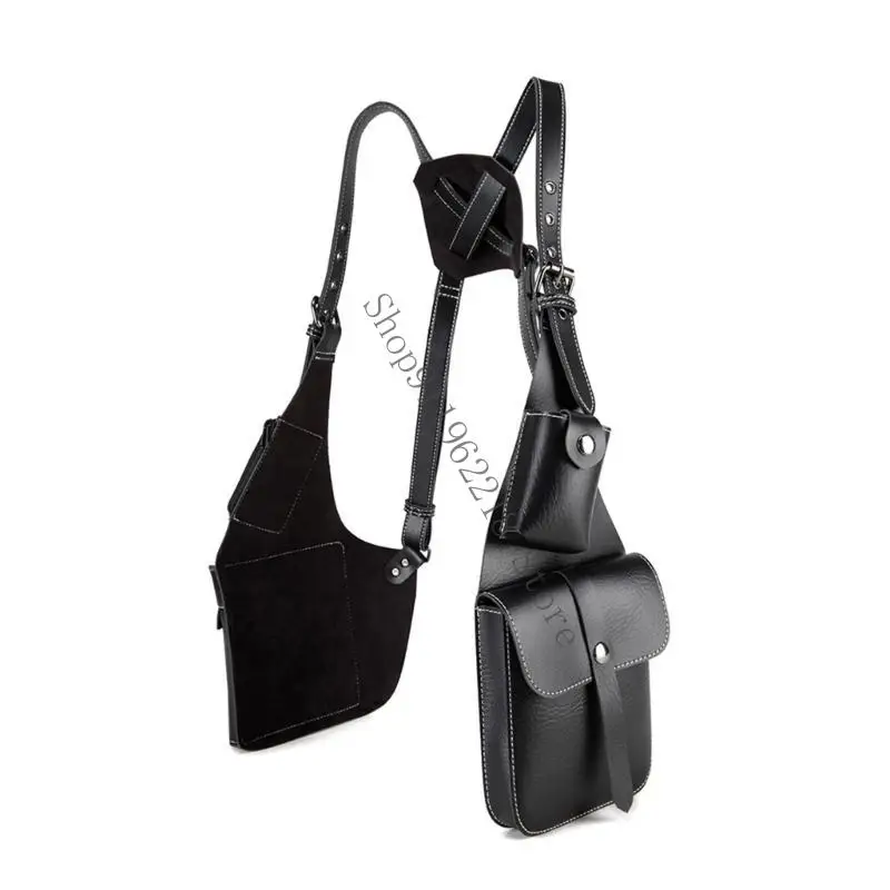 

PU Leather Vertical Forearm Holsters Bag With Anti Theft Design For Travel 066F