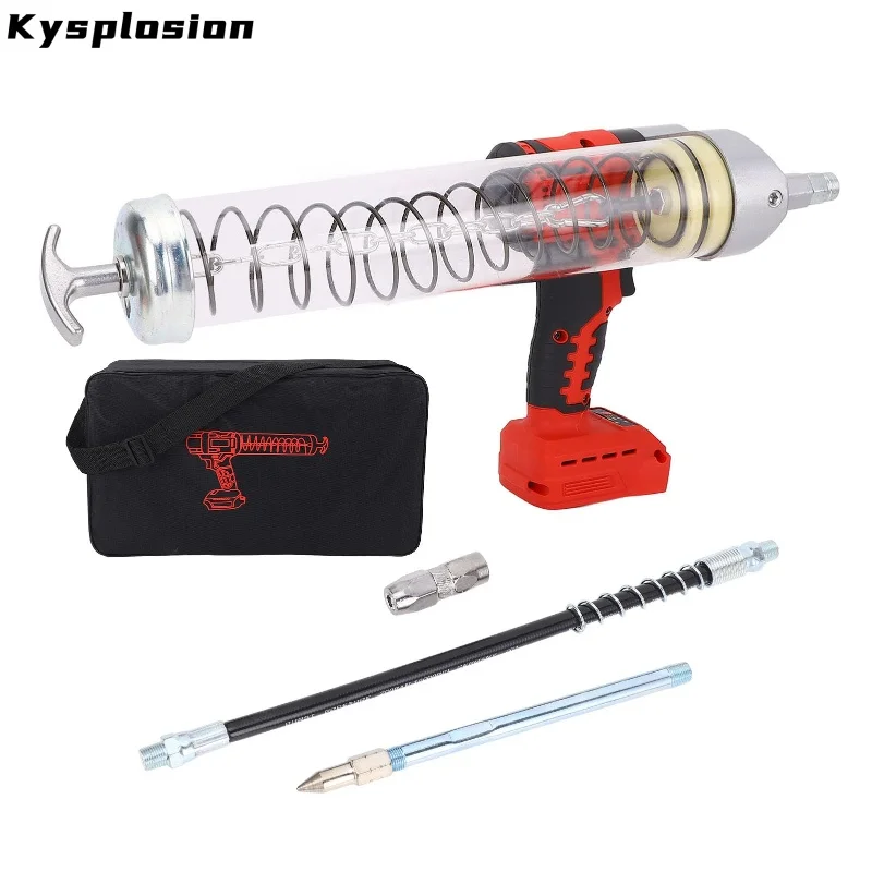 KYS For Milwaukee M18 Brushless Electric Grease Gun Wireless Fully Automatic High-Pressure Excavator Specific Grease Gun tools