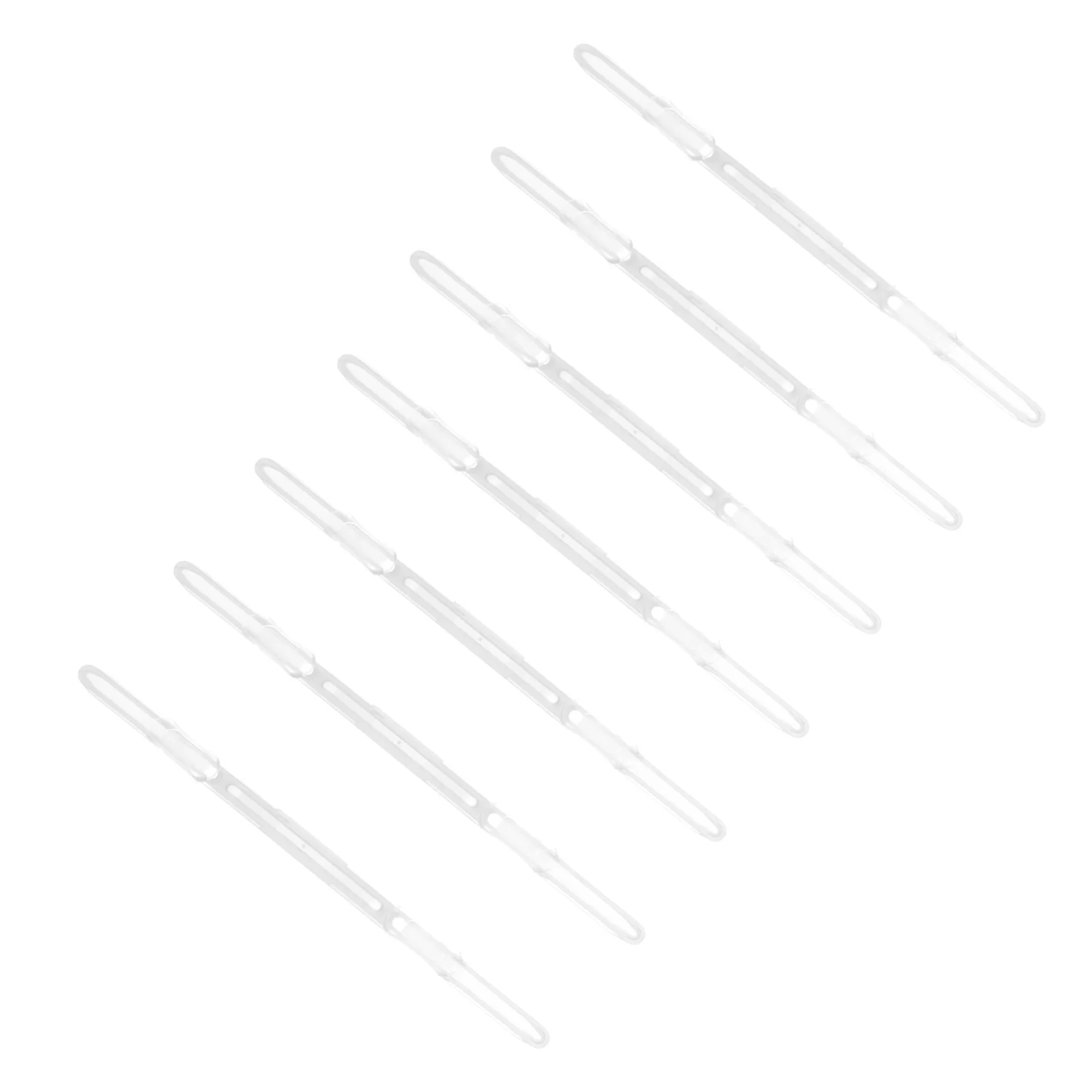 20pcs Plastic Bookbinding Clips Loose-Leaf Binder Clip Stationery File Clamps For Office School Paper Fastening