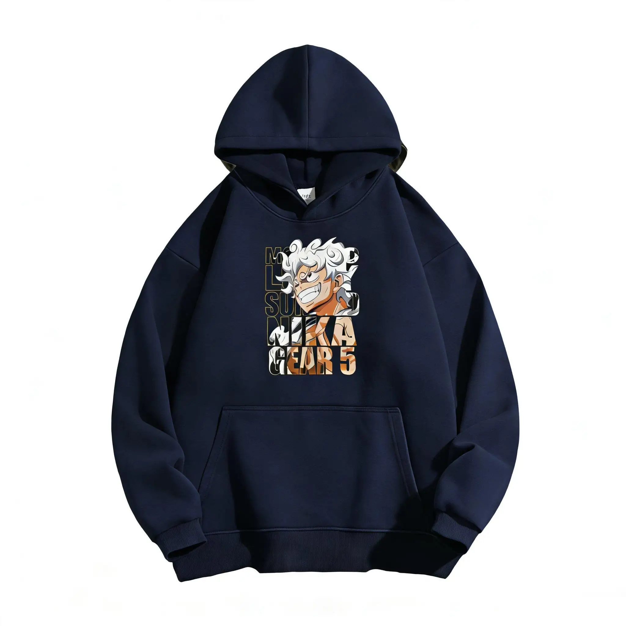 Nika Gear 5 Ruffy One Piece Anime Hoodie Männer Frauen Pullover Sweatshirt 2026 Winter Neue Casual Cosplay Streetwear Grafik Druck