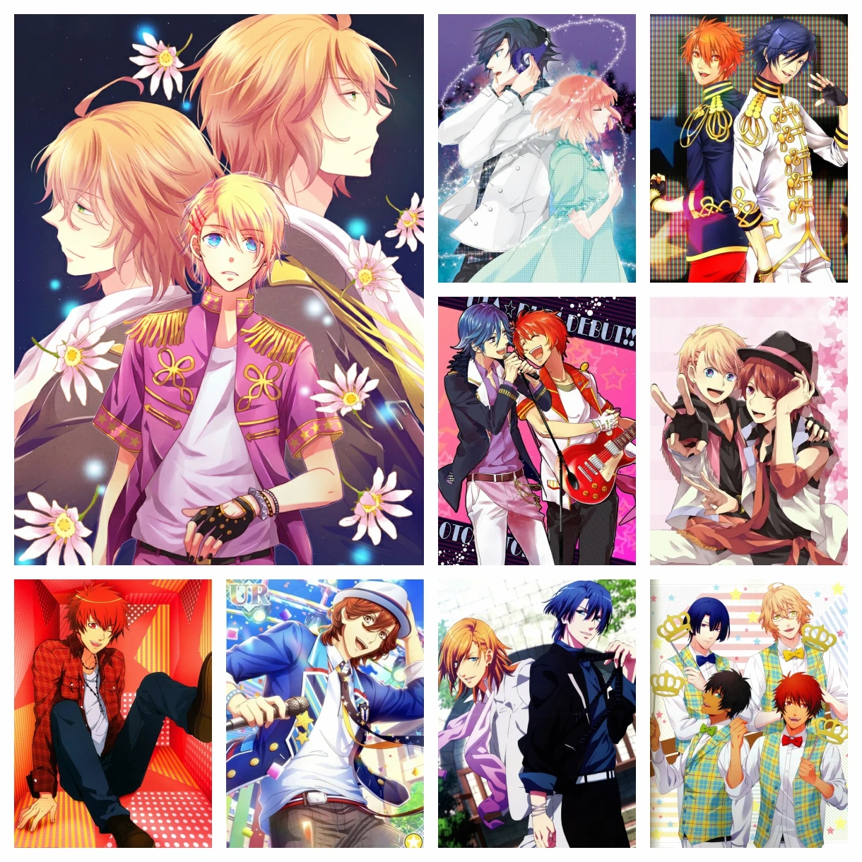 Uta No Prince Sama Repeat Diamond Rhinestones Painting Anime Adventure Game Cross Stitch Embroidery Picture Mosaic Home Decor