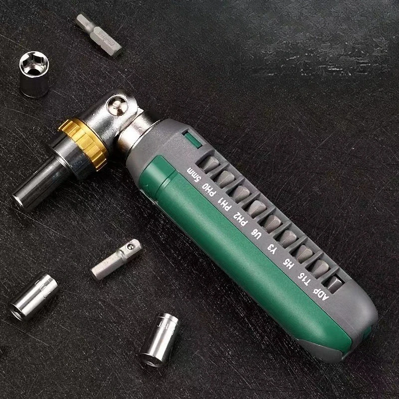 

Multi-angle Multi-function Ratchet Screwdriver Set Hexagonal Set of Plum Blossom Change Cone Batch Head Screwdriver