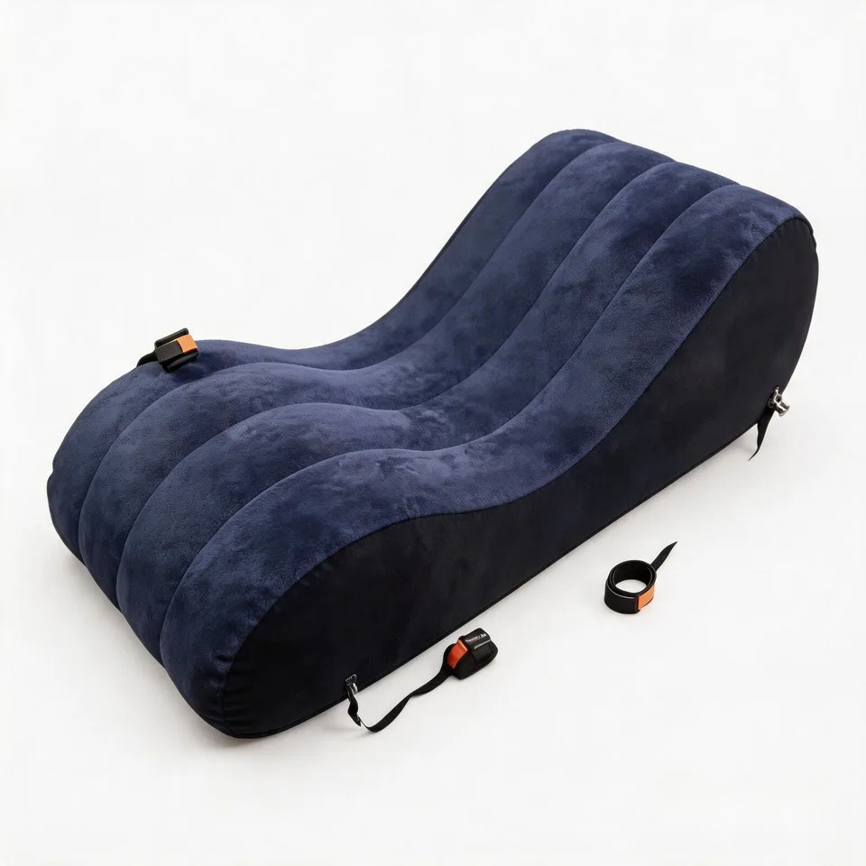 Inflatable Sex Sofa Bed PVC Waterproof IPX5 Lightweight 2.99kg Blue Red Deeper Position Support Furniture Adult Use