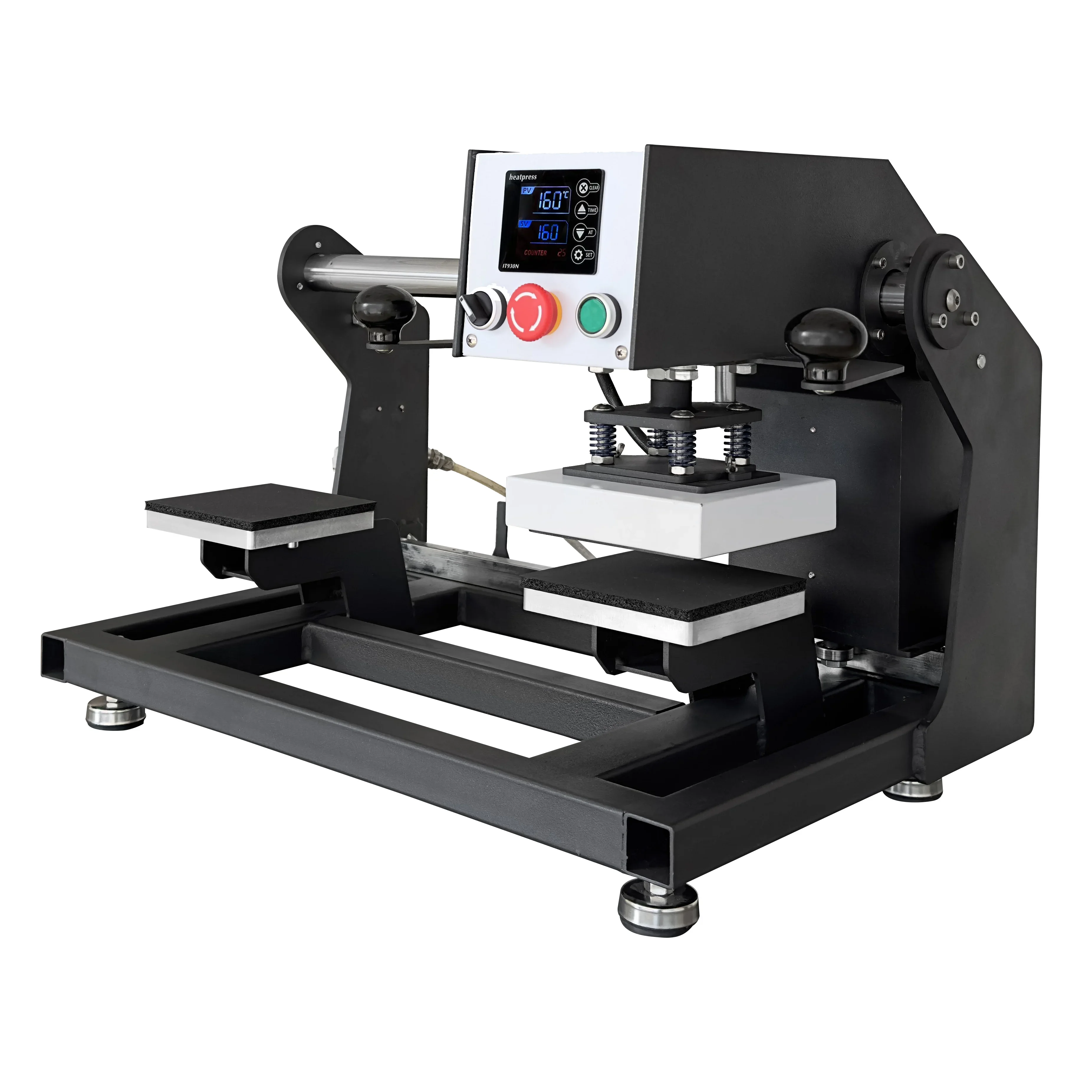 

Pneumatic Dual Station Heat Press Machines 15x15 Pneumatic T-Shirt Labeling Heat Press Machine