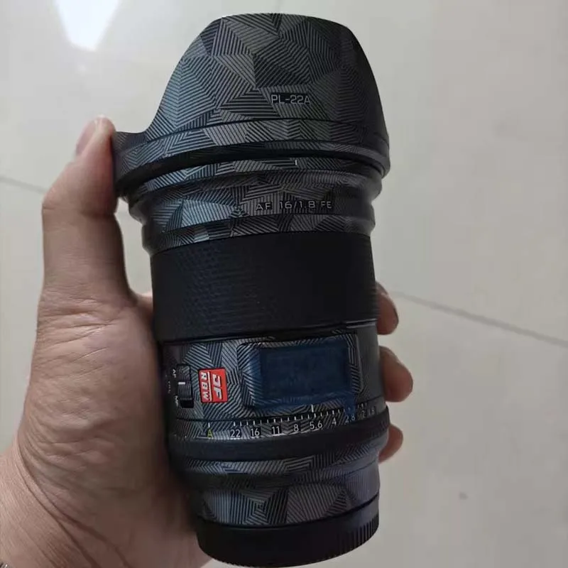 For Viltrox AF 16mm F1.8 FE Decal Skin Anti-Scratch Vinyl Wrap Film Camera Body Protective Sticker Coat for Sony Mount 16 1.8