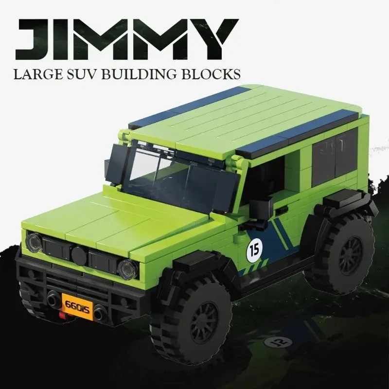 Bouwstenen voor stadsvoertuigen Set Model Off-road SUV Truck Patrol Racewagen Educatief STEM Creatief speelgoed Vakantiecadeau voor kinderen