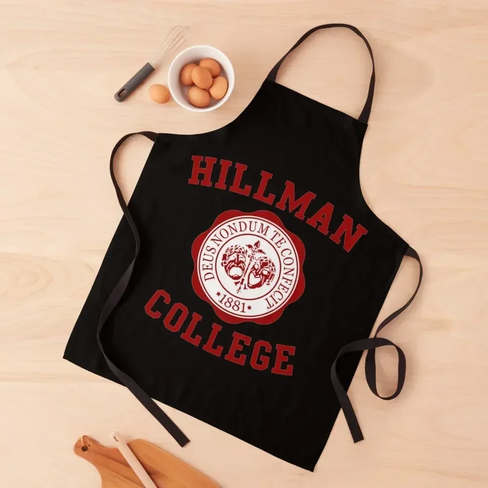 

HILLMAN COLLEGE Apron Cute Kitchen Accessories Customizable Home Supplies Apron