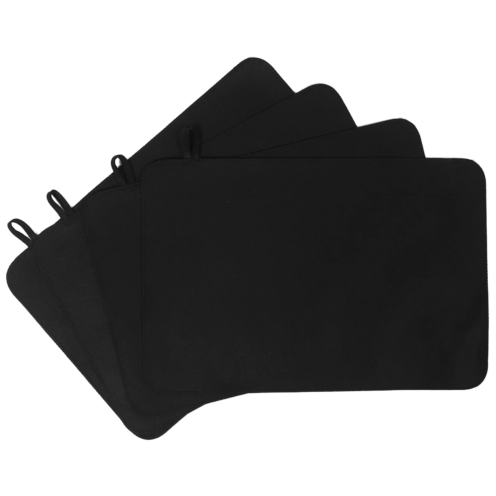 

4Pcs Felt Sauna Seat Cushions Thickened Heat Resistant Waterproof Non-Slip Sauna Bench Pads for Steam Room Spa Bath