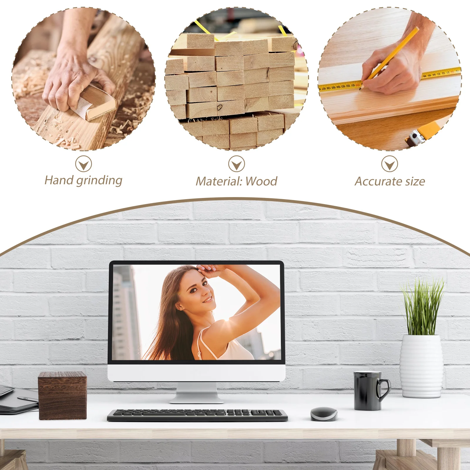 

1pc Gift Packaging Box Vintage Wooden Storage Container For Candy Cookies Party Favors Retro Wood Gift Box Home Organization