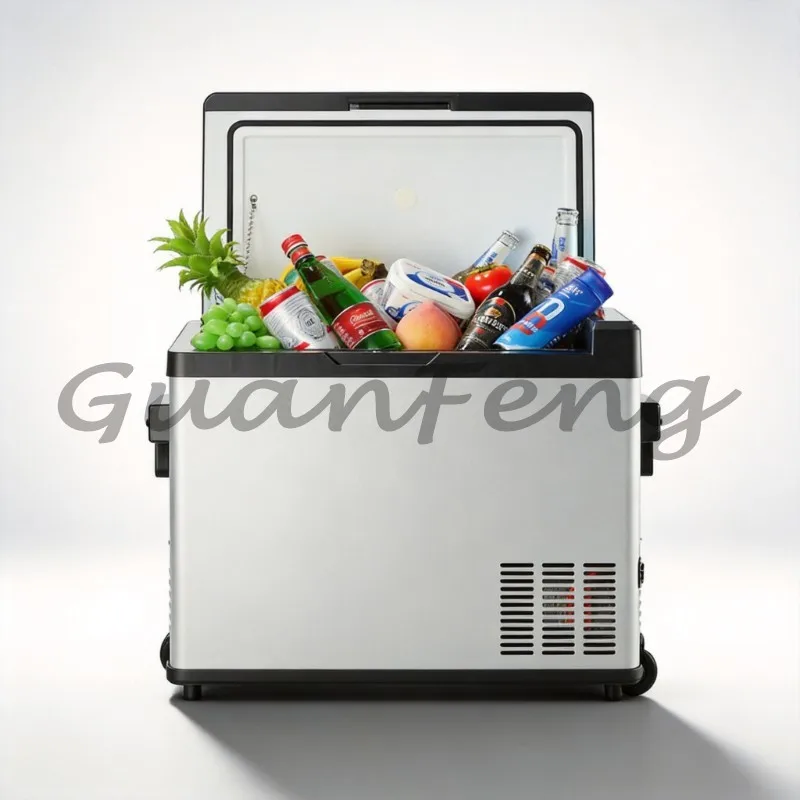 30‑Liter Compression Auto Mini Freezer, 12V 24V Dual Voltage Car‑Home Dual‑Use Refrigerator for Small Vehicles