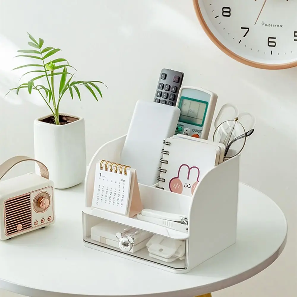 Drawer Desk Organizer Space Saving Multiple Compartments Pencil Pen Holder Sturdy Multi-Functional Stationary Display Shelf Home