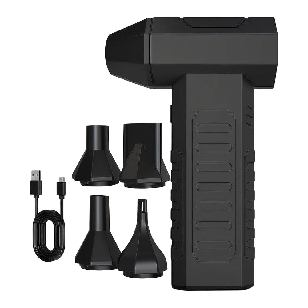 Cordless Compressed Air Duster 3 Gear Adjustable 100000RPM Electric Blower For Laptop Keyboard Electronics Cleaning Tool