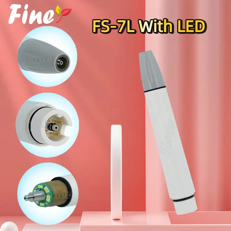 

Finer 1PC Ultrasonic Piezo Scaler Handpiece HD-7L LED Fit for SATELEC DTE Dental Ultrasonic Scalers
