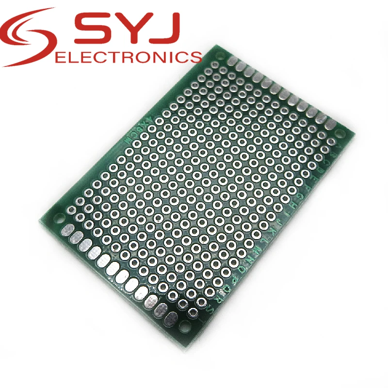 5piece Double-sided spray tin green oil glass fiber board PCB board 4x6cm thickness 1.6