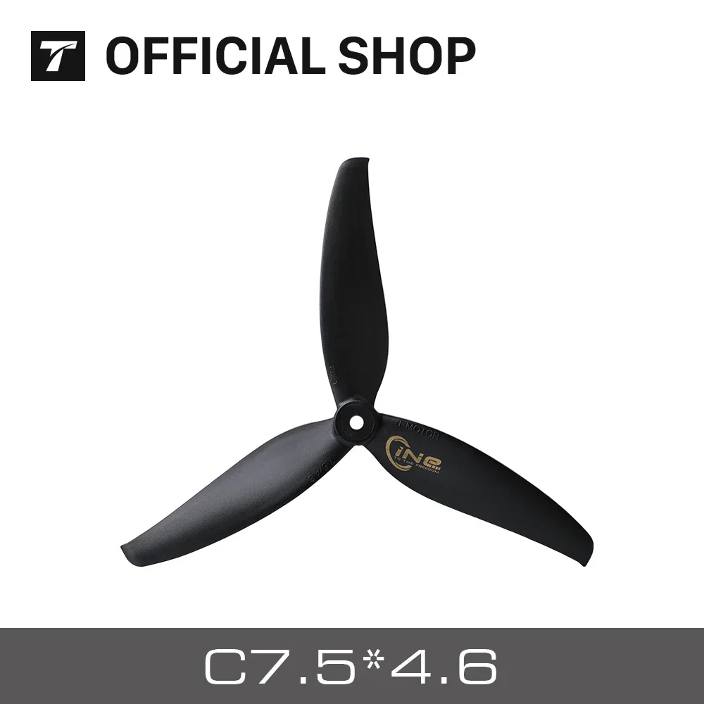 T-Motor C7.5x4.6-1 Double Bag Professional Movie FPV Propeller, Suitable for Movie FPV Drones