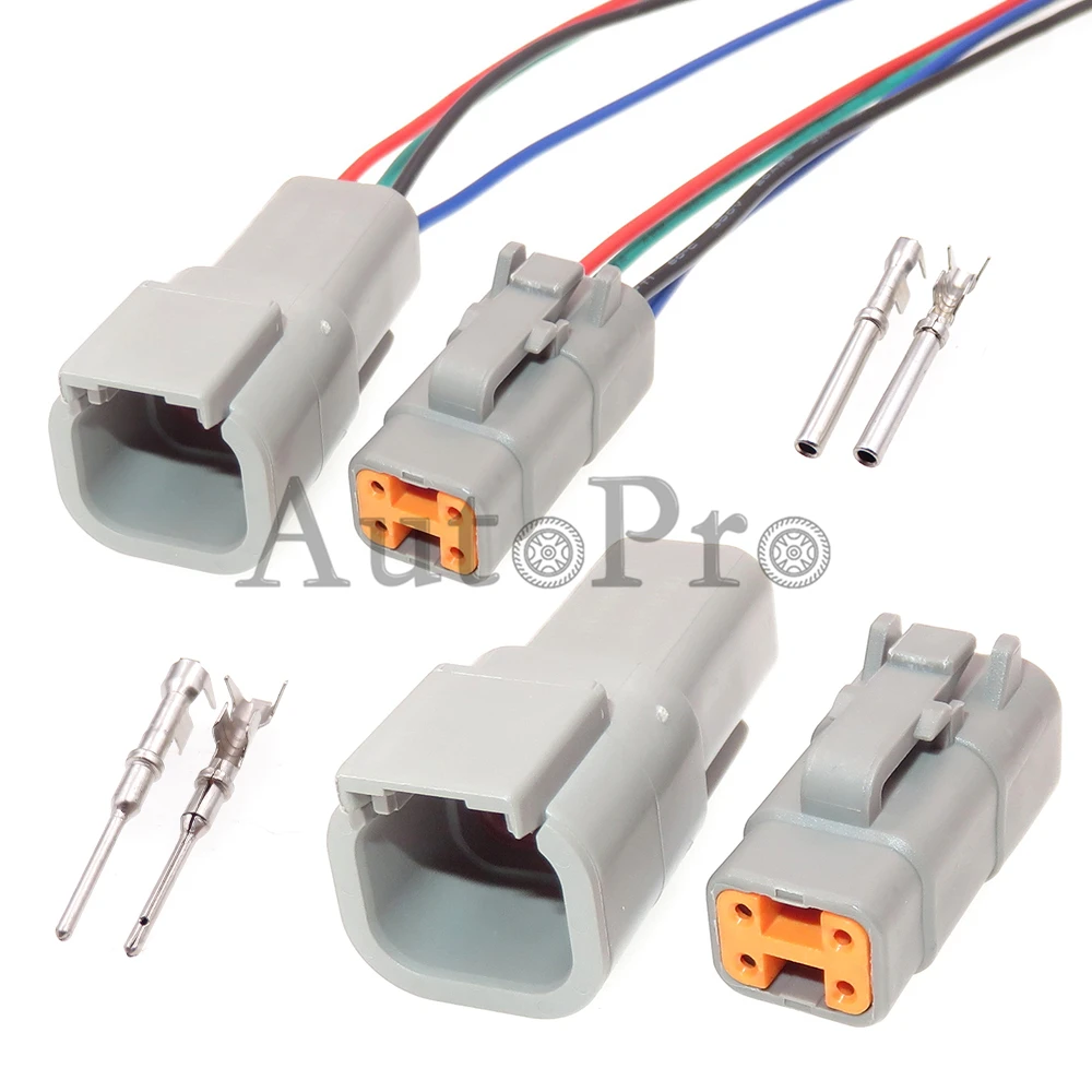 

1 Set 4 Hole Car Starter High Power Connector DTM04-4P DTM06-4S ATM06-4S ATM06-4P Wiring Terminal Socket For Excavators