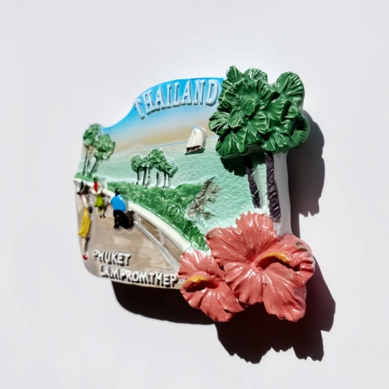 تايلاند، جزيرة فوكيت، تسجيل الدخول للتصوير الفوتوغرافي لمشاهير الإنترنت، ملصقات الثلاجة المغناطيسية، الهدايا التذكارية السياحية، خط السواحل #3