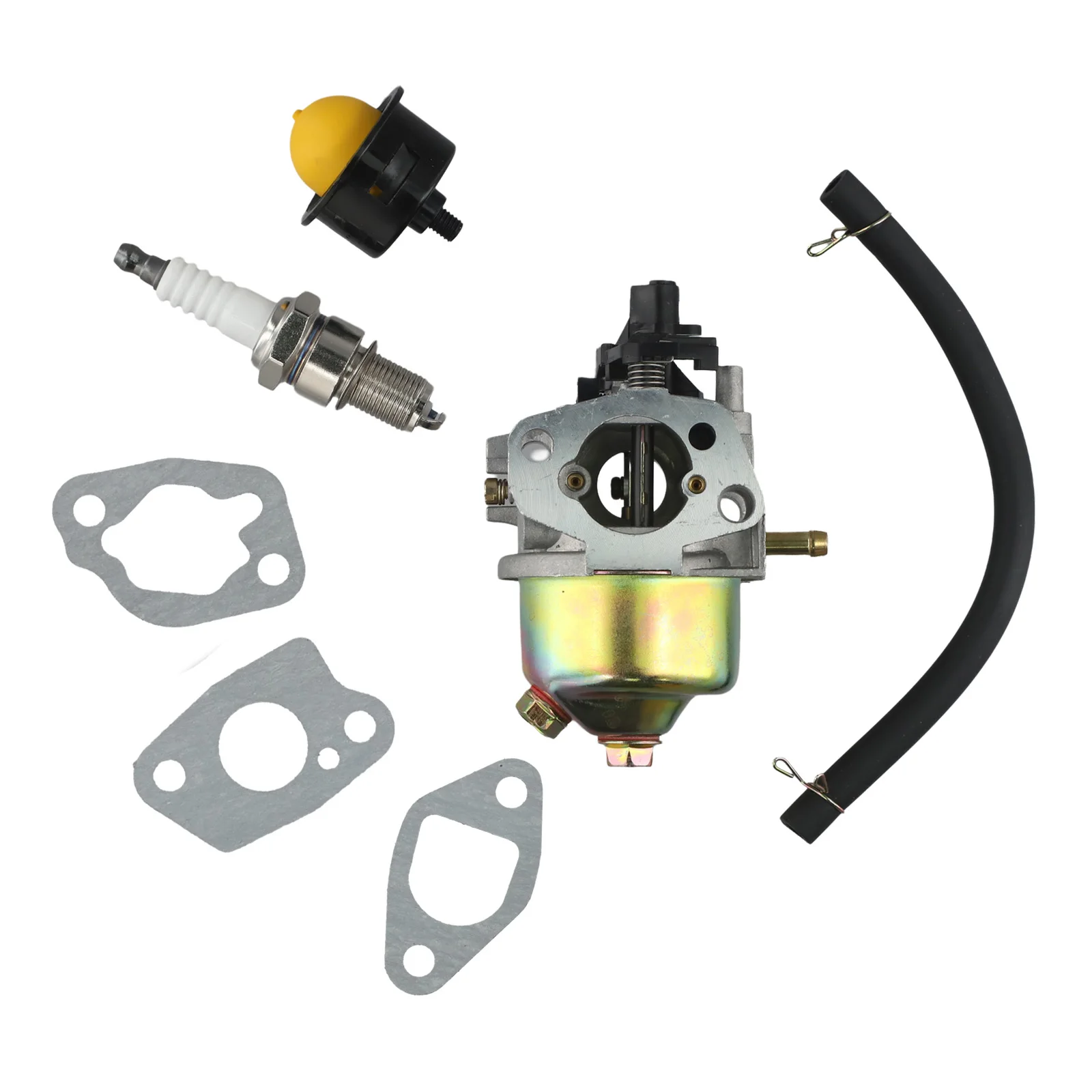 Aftermarket Carburetor Replacement for GC PM 46/1 S 51/2 S HW HBM 46 R Lawn Mower with Complete Hardware and Tubing Kit