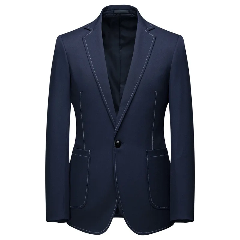 

ZX208Men's Spring and Autumn New European and American Thin Casual Suit Tops Groom Best Man Wedding