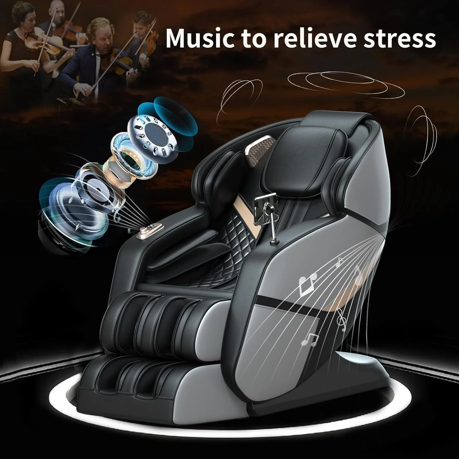 Coolfull US GERMANY Warehouse Minimalist Space Saving Massage Chair Zero Gravity Full Body Compact Massage