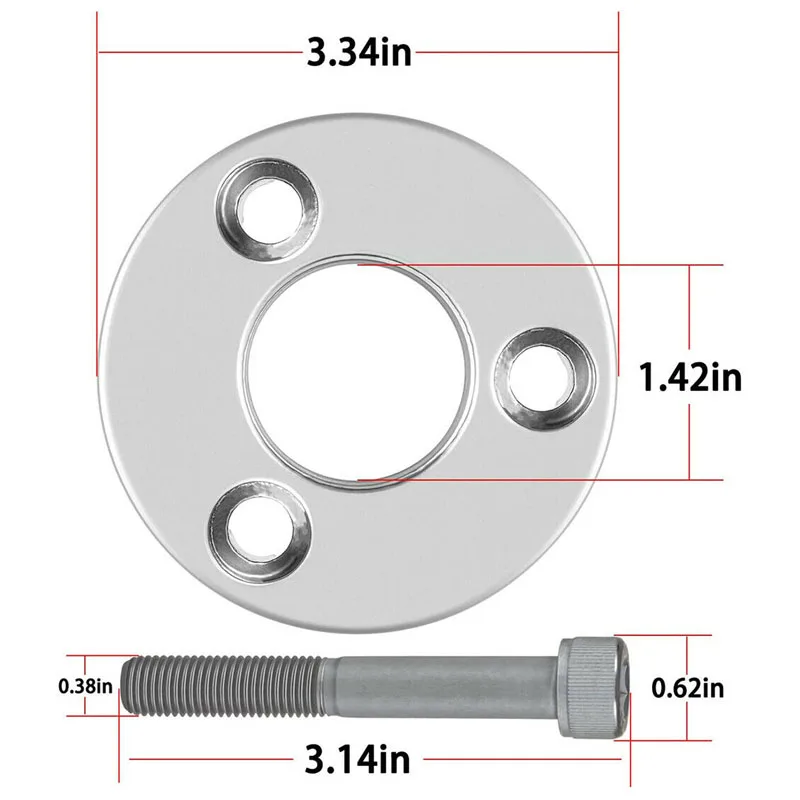 Lifting Adapter, Compatible for Yamaha 5.3 V8, 4.2 V6, F200B, F115B, F425, MT0025, MT0022 and Non-Verado Mercury (1.5" x16)