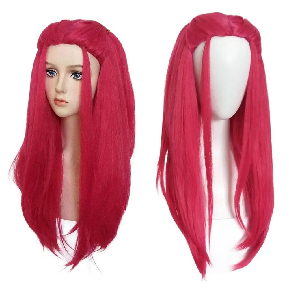 Kpop Demon Hunters Mira Rumi Zoey Cosplay Perücke 2025, Film, langes Haar, Lila, Schwarz, Rot, Kinder, Mädchen, Halloween, Party, Bühnen-Requisiten