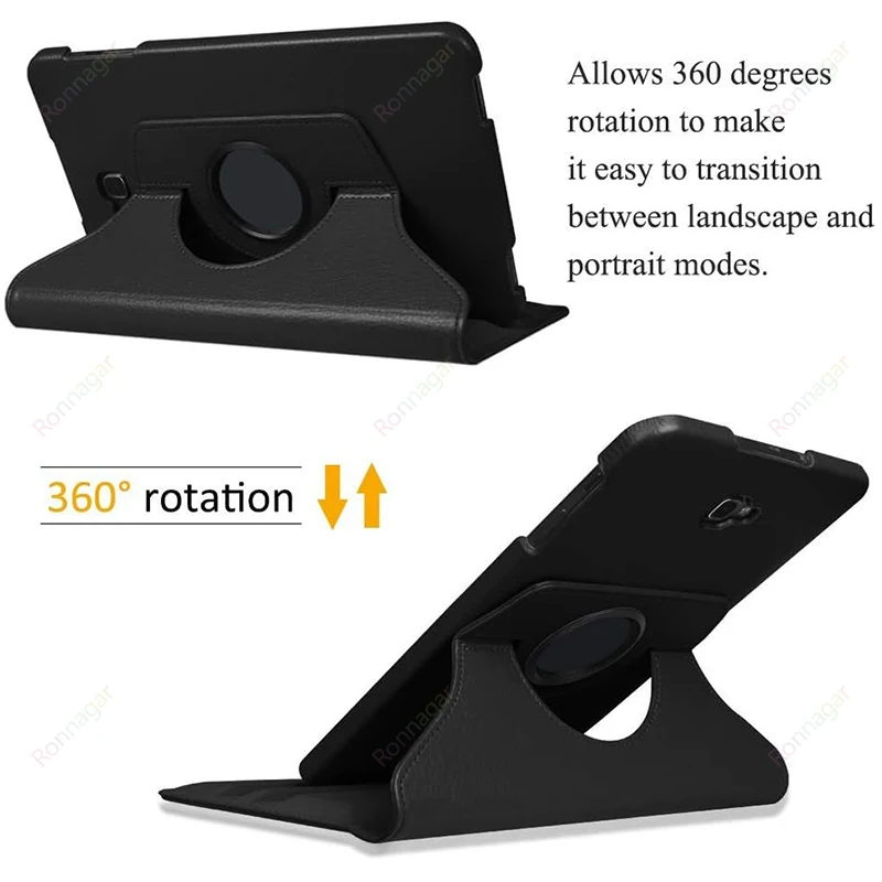 Case for Samsung Galaxy Tab A6 10.1 2016 T580 T585 Case 360 Rotating Stand Tablet Cover for Galaxy A8 SM-X200 10.5 A7 T500 T220