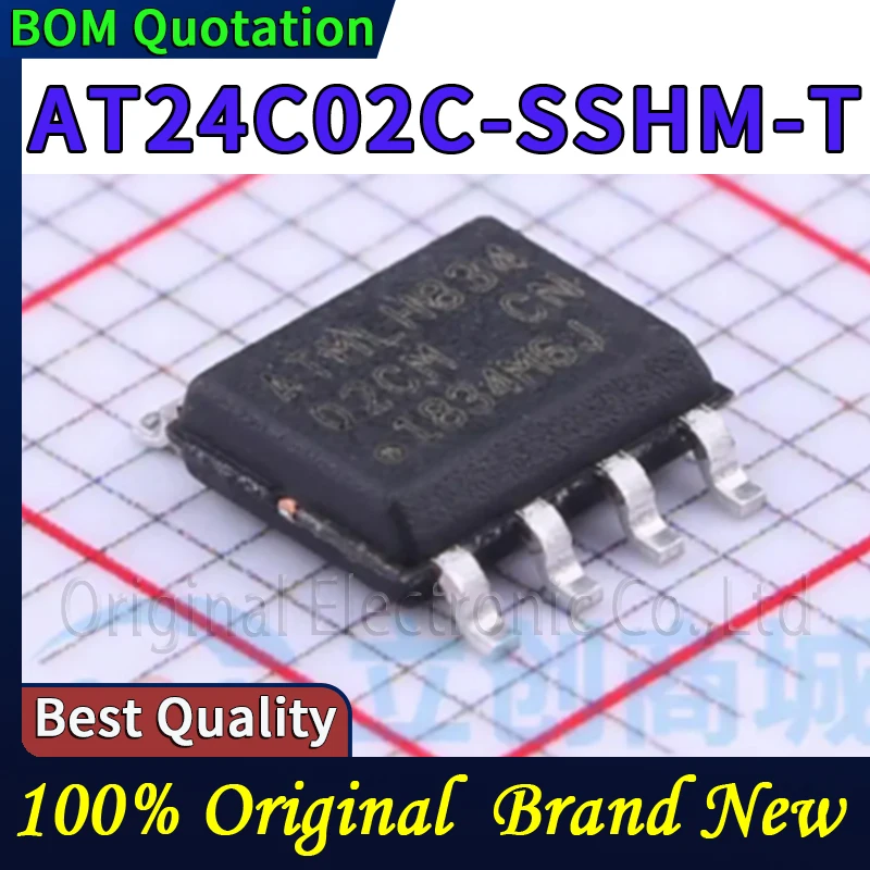 

10шт AT24C02C-SSHM-T В наличии Оригинальные высококачественные товары