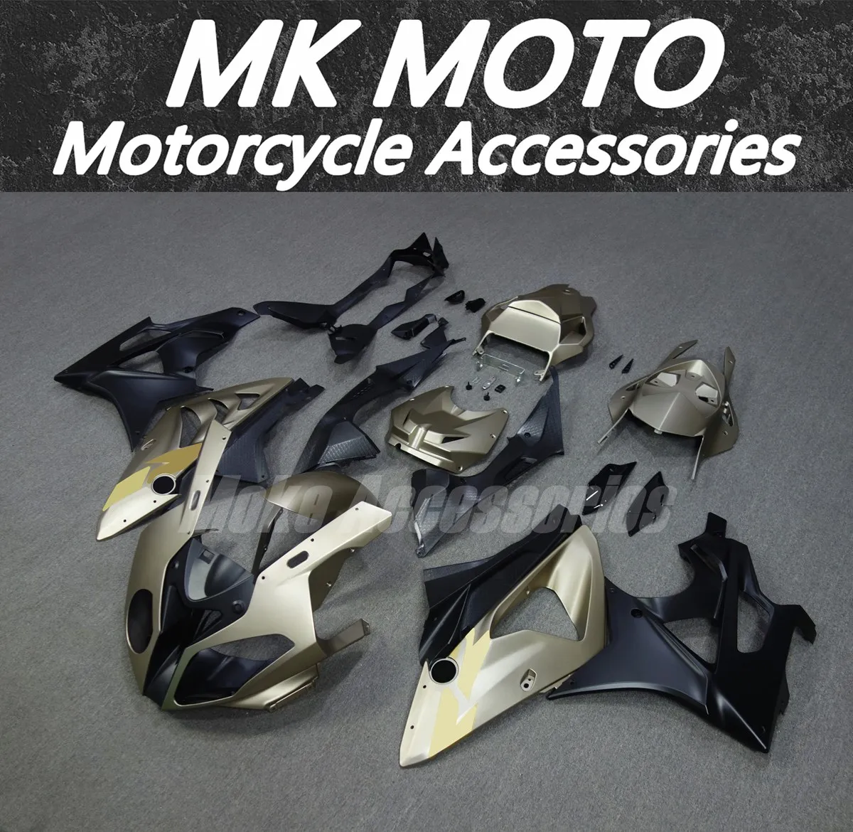 

Motorcycle Fairings Kit Fit For S1000RR 2009 2010 2011 2012 2013 2014 Bodywork Set Matte Orichalceus Black