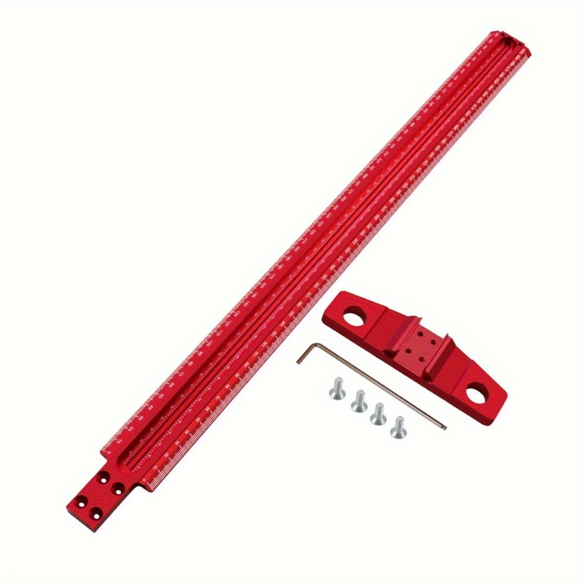 60/300/400/500 Woodworking Square Hole Marking Guage Aluminum Alloy 90° T Ruler Scriber for Multi-Function Measuring & Layout