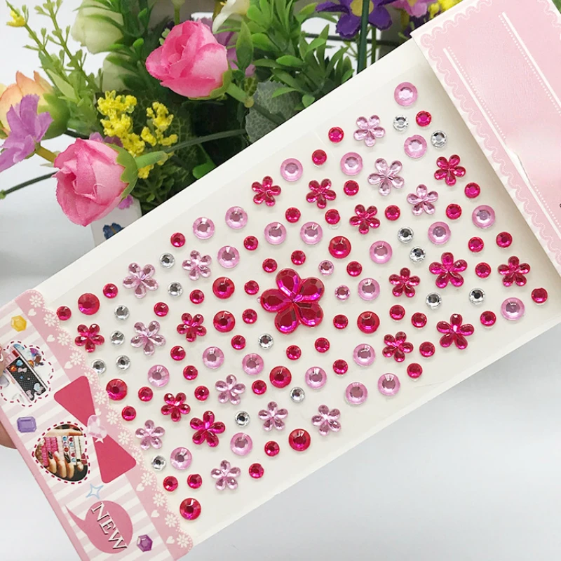 ملصقات جديدة على الوجه حجر الراين ماكياج مشرق الوجه الفن ملصق الأطفال المؤقتة الوشم حجر الراين لمكياج ستراس #4