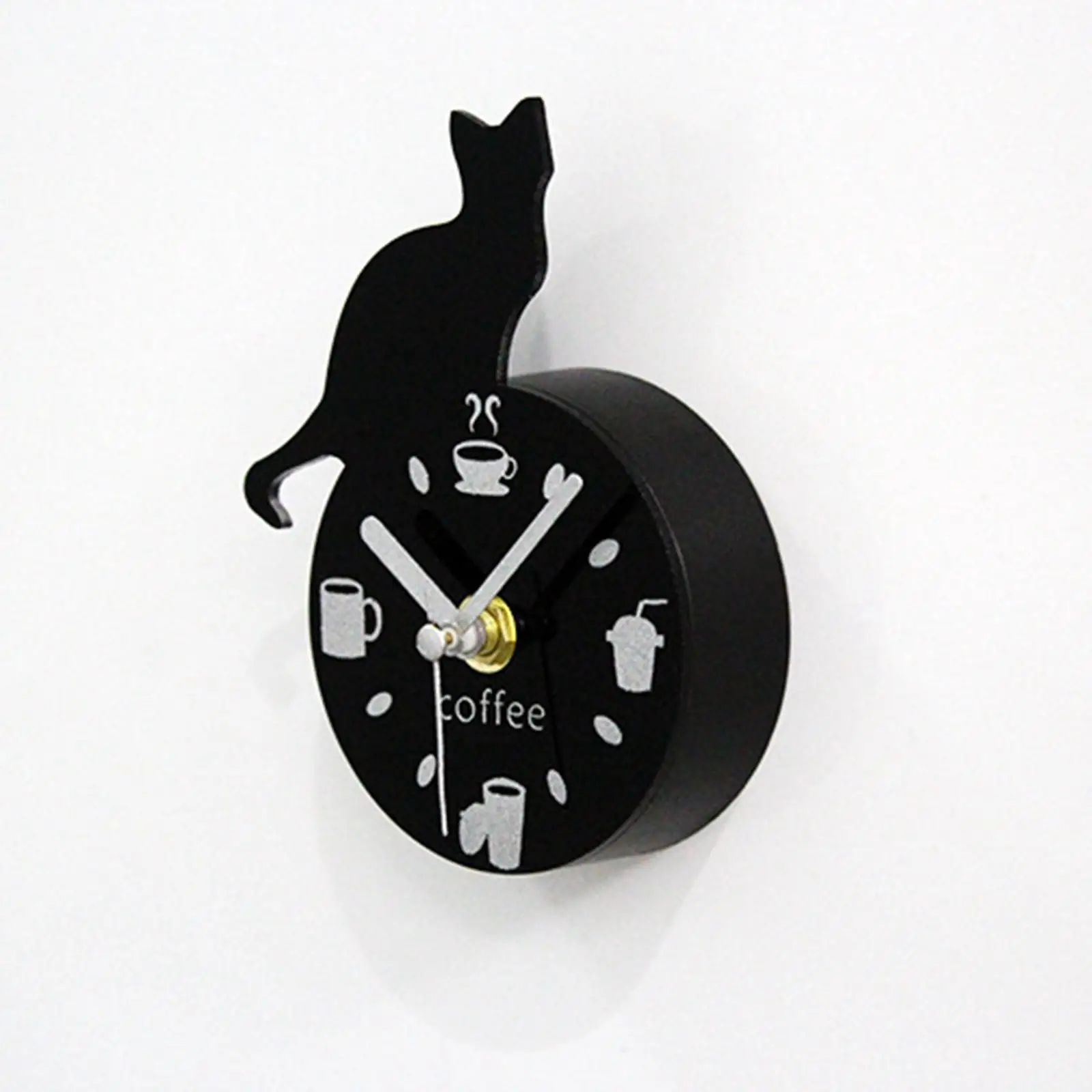 Refrigerator Magnet Clock Non Ticking Creative Magnet Wall Clock for Kitchen Home Decor