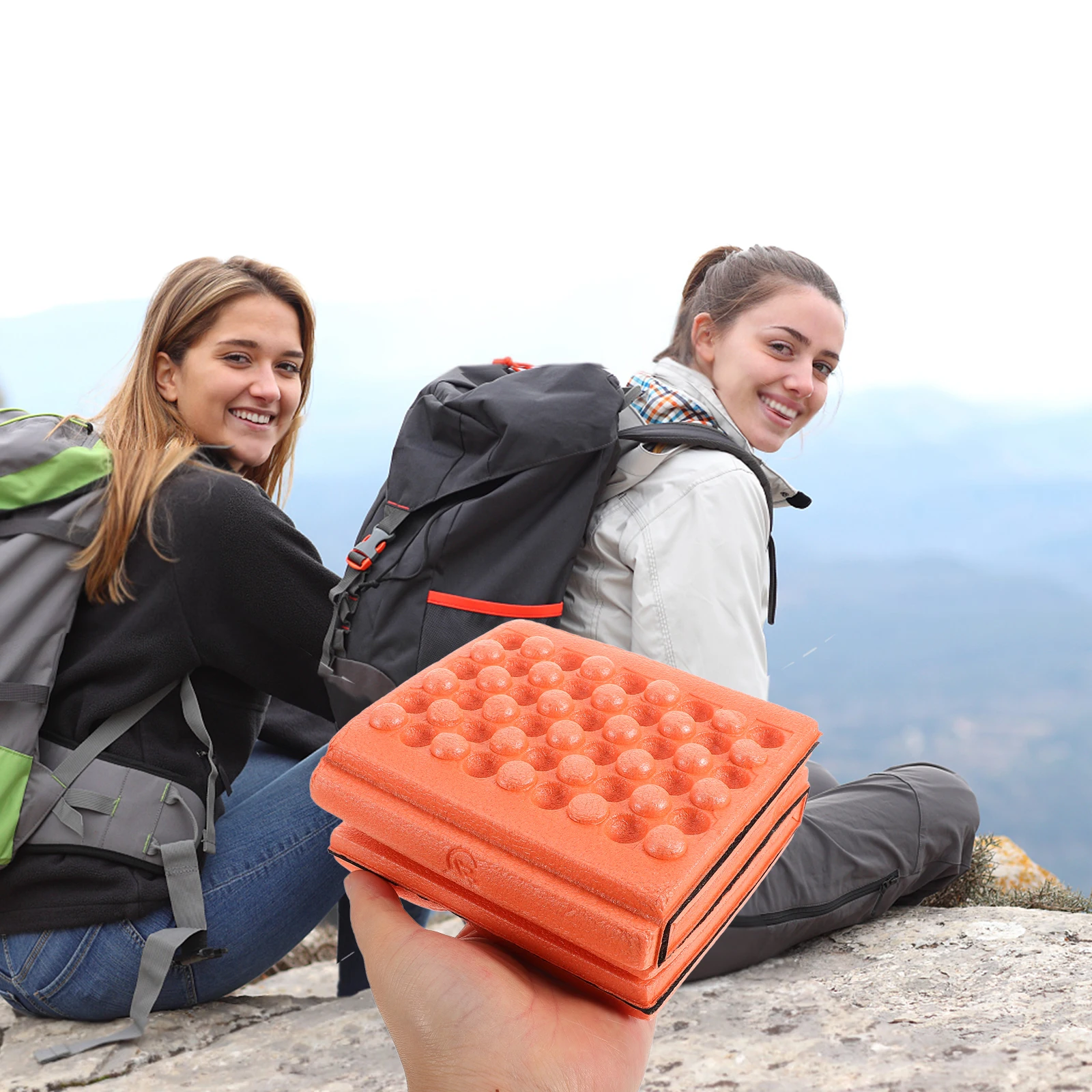 

2pcs Portable Moisture-proof Sit Pad Foldable Lightweight Camping Cushion Beach Picnic Mat Waterproof XPE Foam for Outdoor