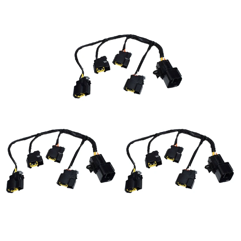 3X 27350-2B000 Ignition Coil Cable Plug Wire Harness For Kia Rio Soul Ceed Cerato Spectra Forte Elantra Accent 1.6L