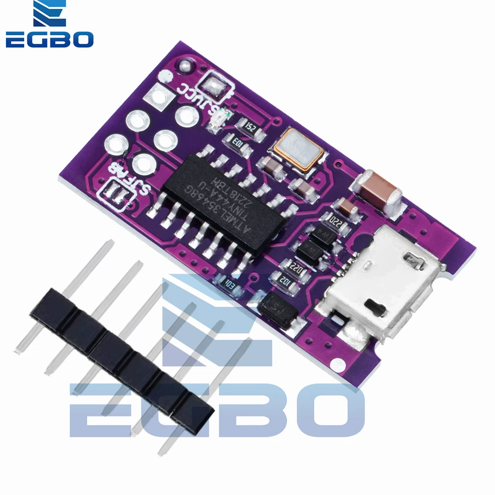 1 ~ 10 قطعة مايكرو USB صغير AVR ISP ATtiny44 ATTiny45 ATTiny85 USBTinyISP وحدة مبرمج IDE Bootloader ISP متحكم 5 فولت