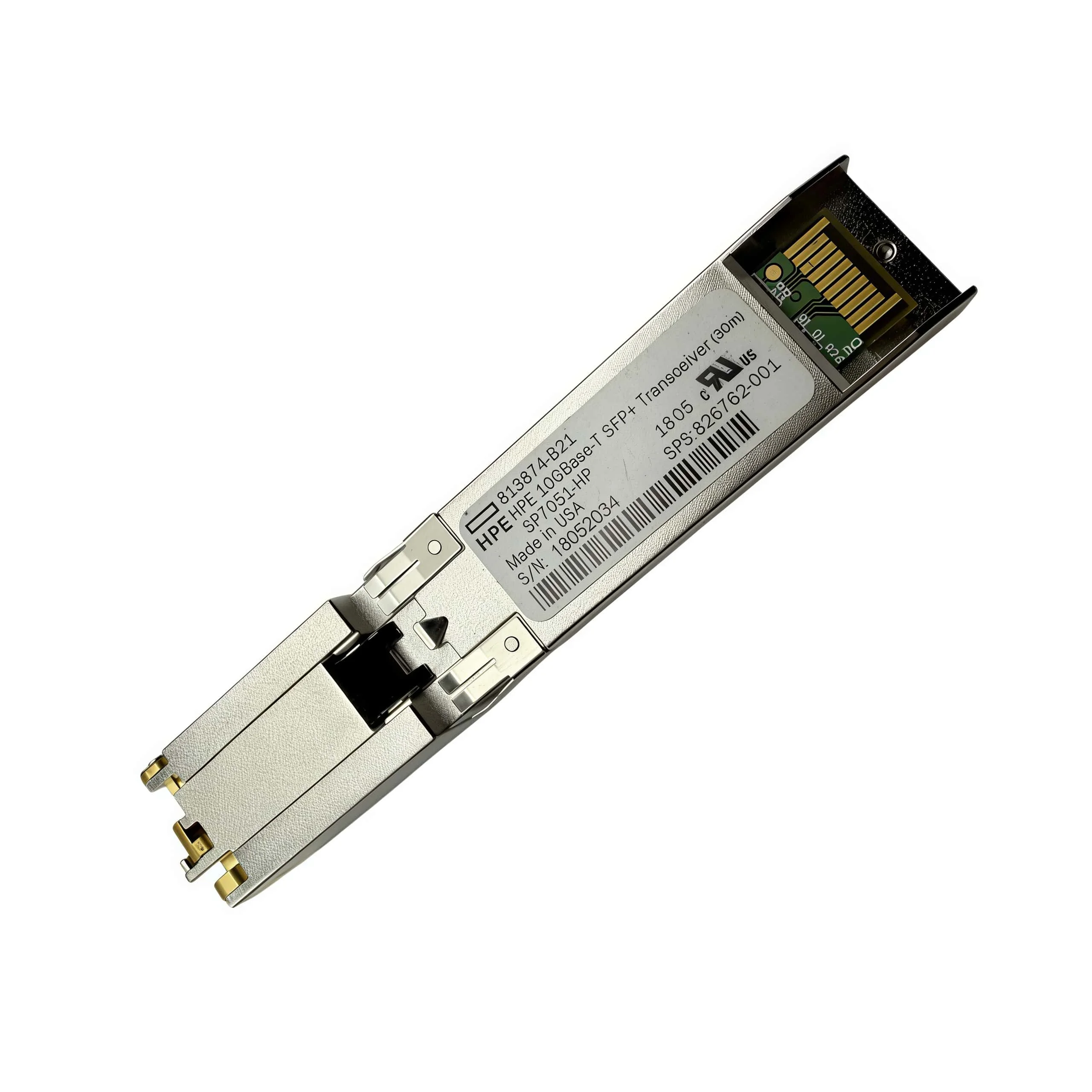 For HPE Original 813874-B21 SP7051-HP 10G SFP+ Base-T Transceiver RJ45 Copper 30m Cat6a Data Center Server Network Module