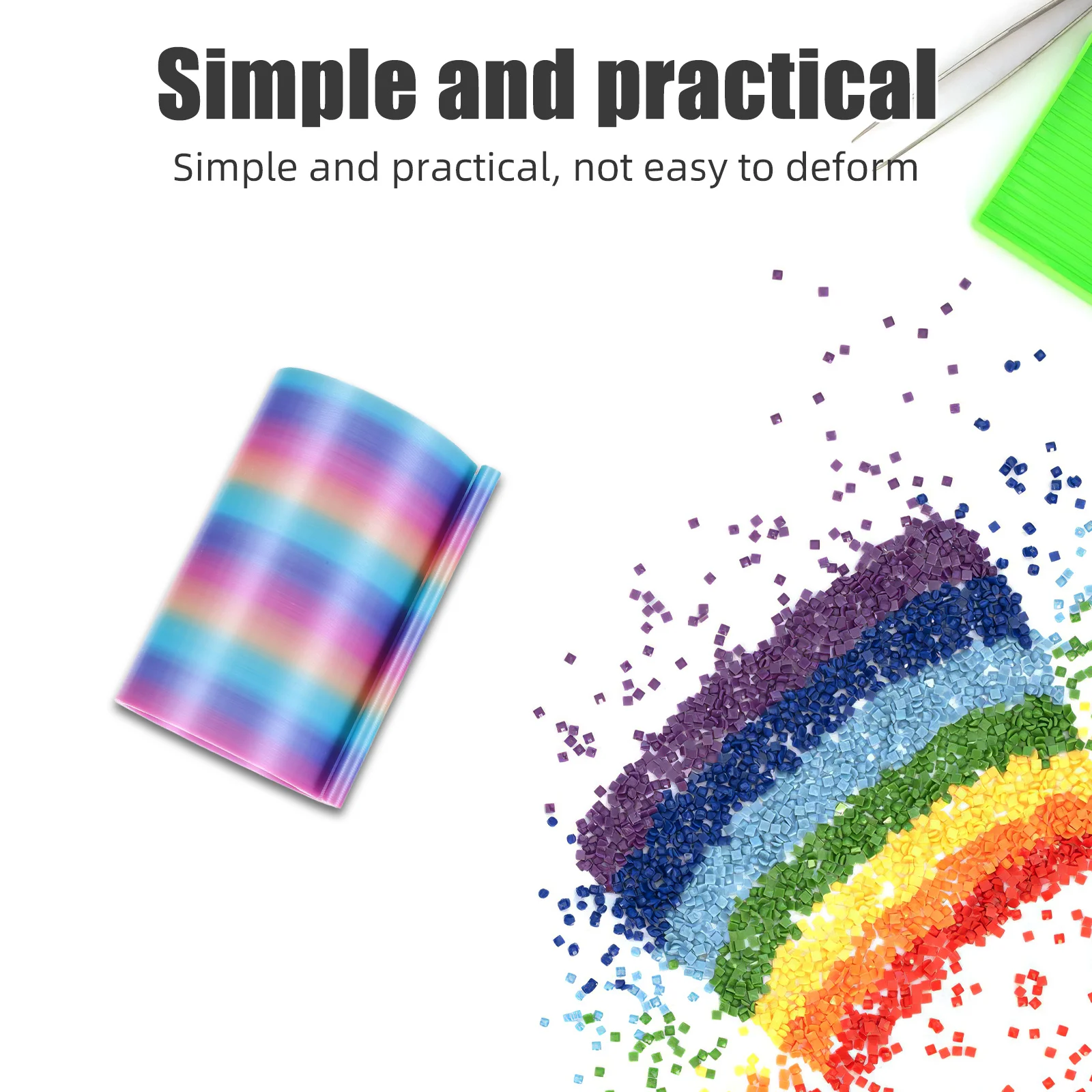 

2Pcs Diamond Art Canvas Roll Holder Anti Curl Clip for Organized Storage and Portable Use in Studios Home Fabric Roll Clamp