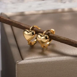 Cute Sweet Heart Earrings For Women Fashion Bunny Hoop Earrings Star Ear Buckle Stud Wedding Party Jewelry Gift