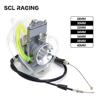 SCL Racing 2T 38mm 40mm For Lectron Carburetor with Cable For Yamah Kawasak Suzuk Honda YZ250F KX250F RMZ250 CRF250R CRF450R
