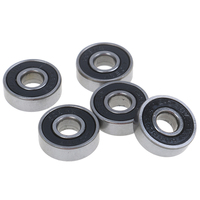 5Pcs 22x8x7mm Black ABEC-7 608RS Skateboard Roller Sealed Ball Bearings