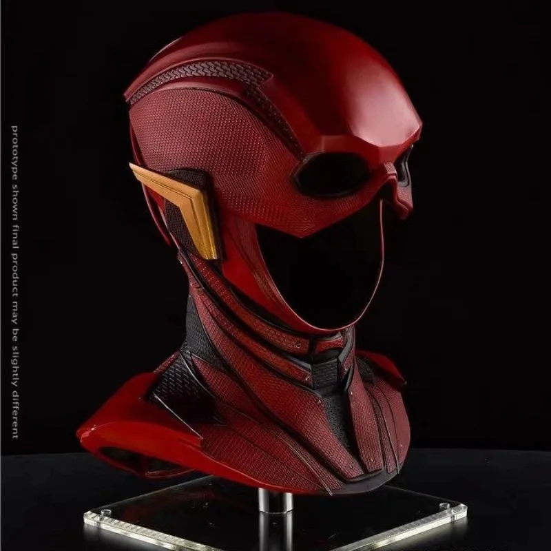 Máscara Wearable Display Flash Capacete, Estatueta de ação de mesa, Modelo Anime Colecionável, Figuras Brinquedos Presente, 1:1