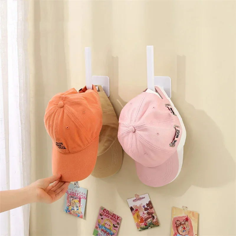 Wall Hair Rope Holder Rack Multi-purpose Jewelry Organizer Stand Wall Mount Key Cloth Bag Hanger Hook Adhesive Hat Rack Hooks